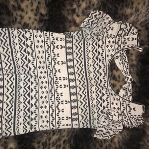 Body con tribal print top